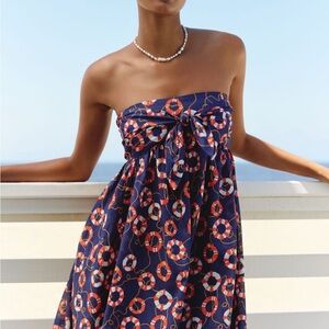 NWT Anthropologie Celandine cotton bow front dress XL